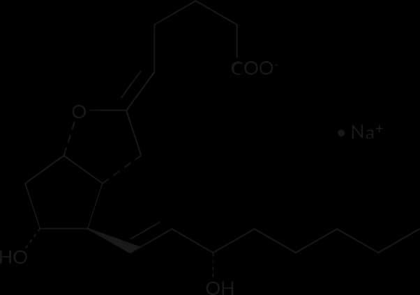 Epoprostenol sodium salt molecular structure