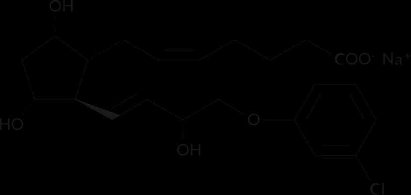 (±)-Cloprostenol sodium salt molecular structure